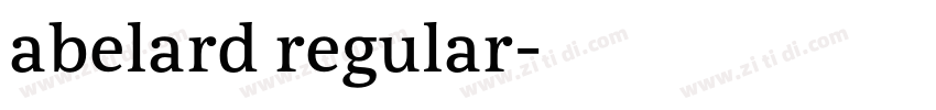 abelard regular字体转换
